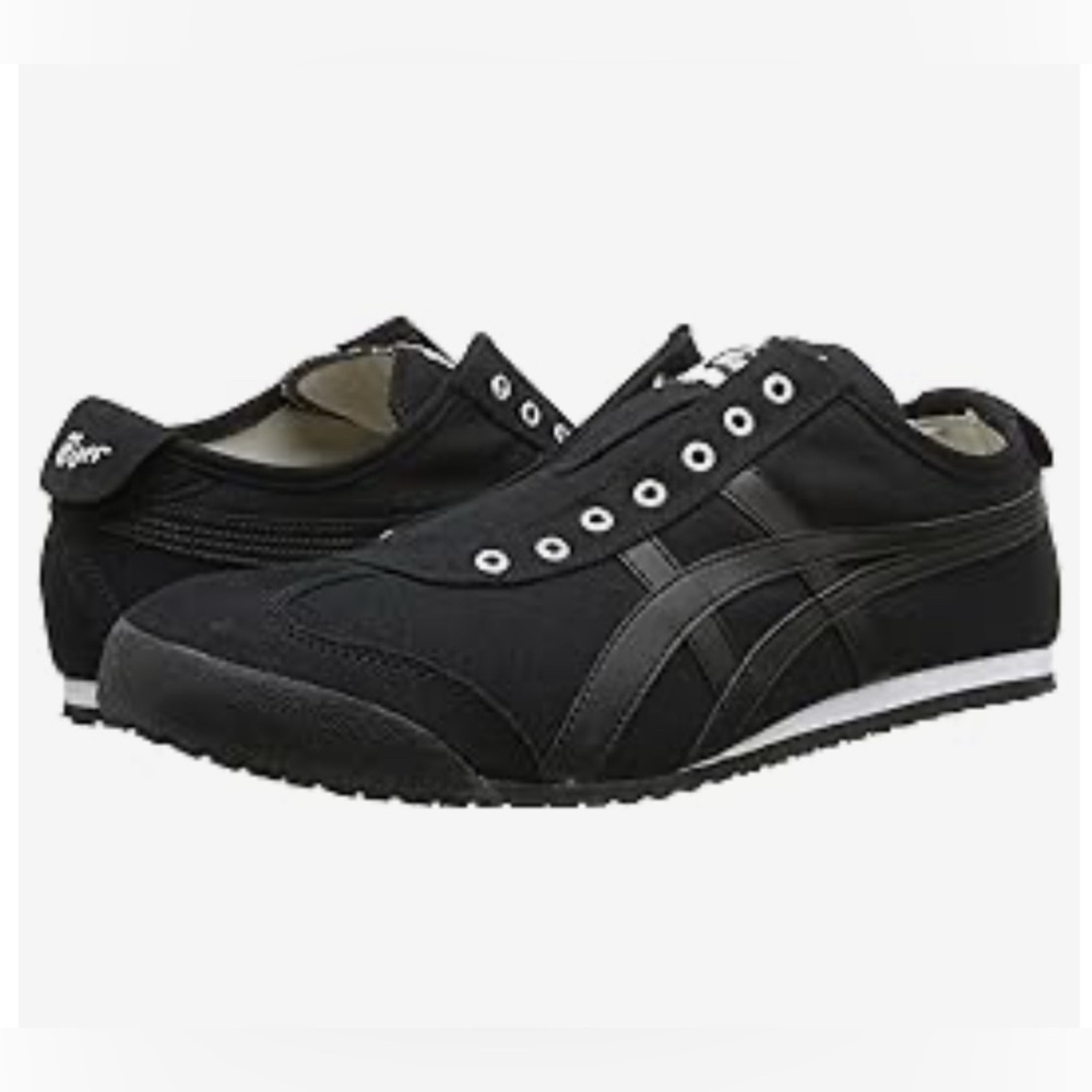 Onitsuka Tiger Black Slip-On Sneakers men’s 6/womens 7.5